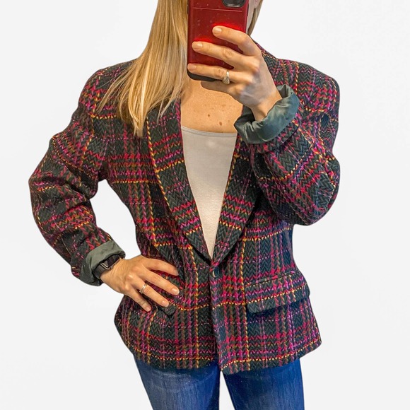 Pendleton Vintage Virgin Wool Holiday Blazer - Picture 2 of 14